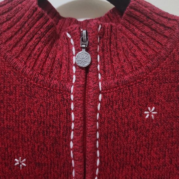 CJ Banks Christmas/Winter Sweater Red Size 1X - Picture 2 of 6